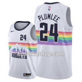 Dres Denver Nuggets Mason Plumlee 24 Nike 2018-19 City Edition Bijela Swingman